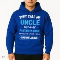 Funny Uncle Gifgift Uncle Partner In Crime Gift Cool Gift Hoodie thumb 2