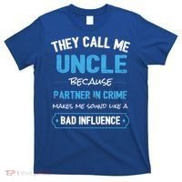 Funny Uncle Gifgift Uncle Partner In Crime Gift Cool Gift T-Shirt thumb 0