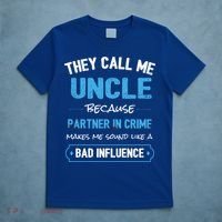 Funny Uncle Gifgift Uncle Partner In Crime Gift Cool Gift T-Shirt thumb 5