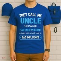 Funny Uncle Gifgift Uncle Partner In Crime Gift Cool Gift T-Shirt thumb 6