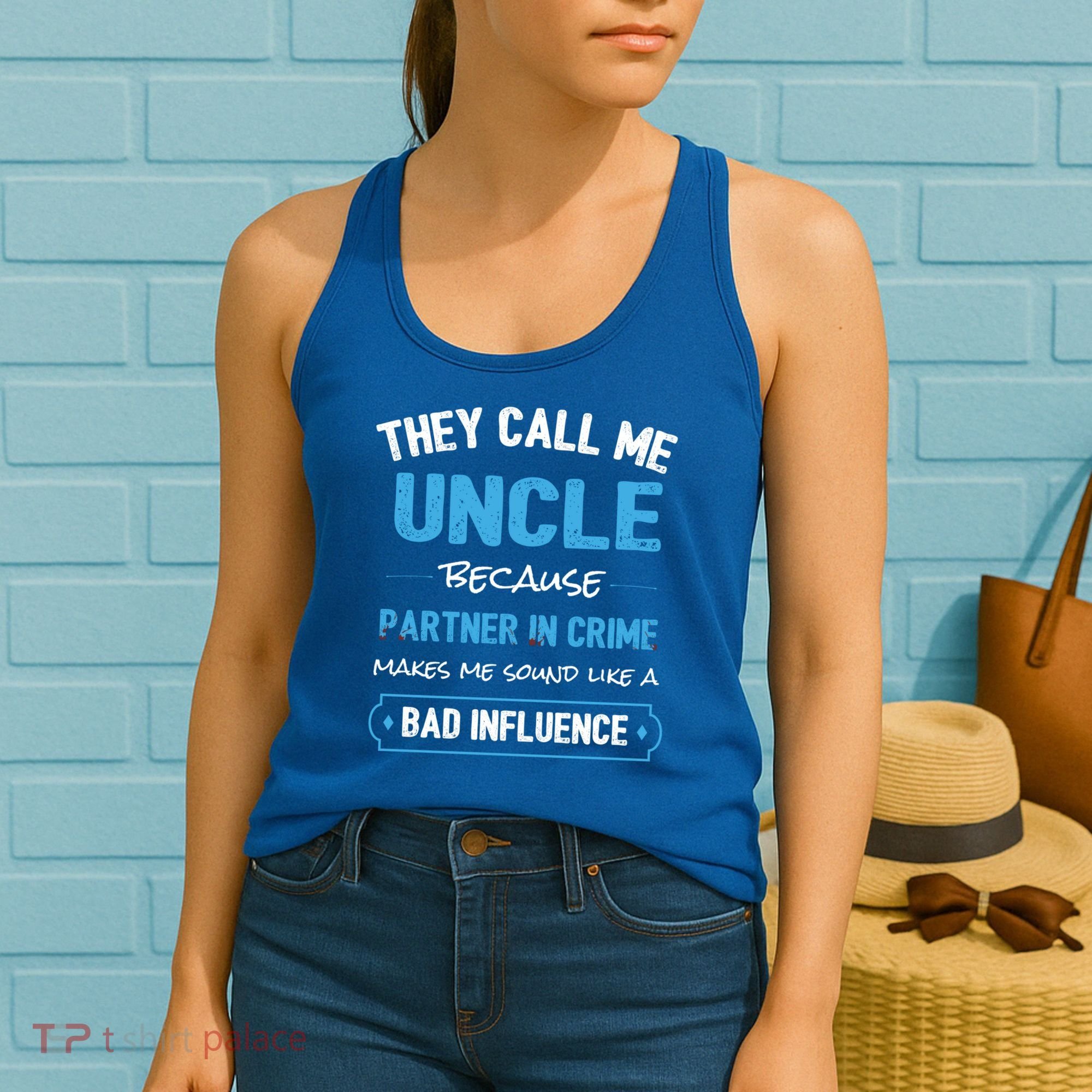Funny Uncle Gifgift Uncle Partner In Crime Gift Cool Gift Women's Tank Top