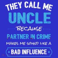 Funny Uncle Gifgift Uncle Partner In Crime Gift Cool Gift Baby Bodysuit thumb 2