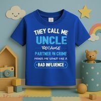 Funny Uncle Gifgift Uncle Partner In Crime Gift Cool Gift Toddler T-Shirt thumb 3