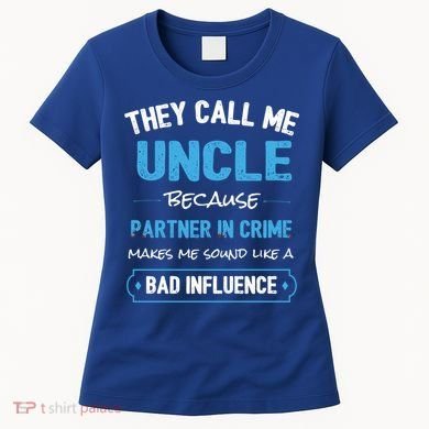 Funny Uncle Gifgift Uncle Partner In Crime Gift Cool Gift Women's T-Shirt