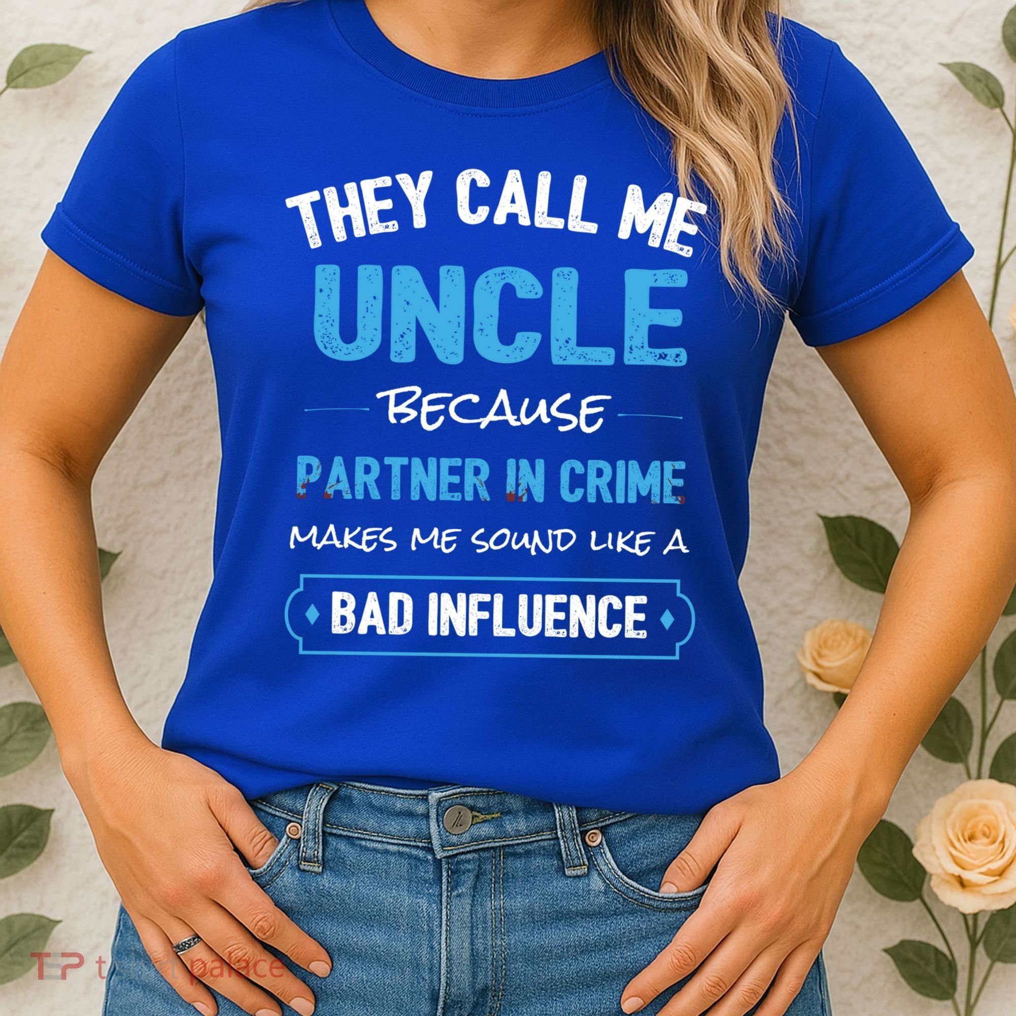 Funny Uncle Gifgift Uncle Partner In Crime Gift Cool Gift Women's T-Shirt