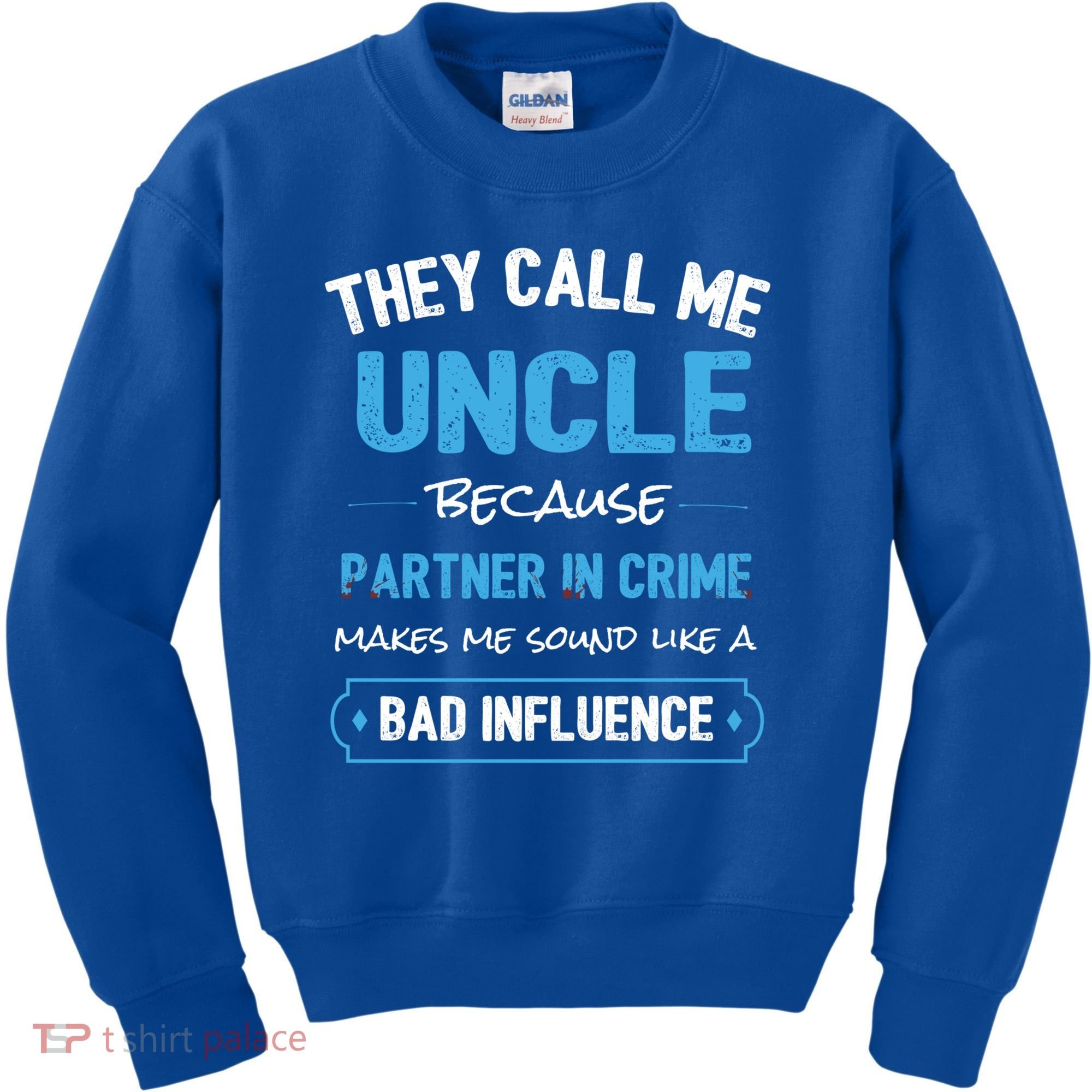 Funny Uncle Gifgift Uncle Partner In Crime Gift Cool Gift Kids Sweatshirt
