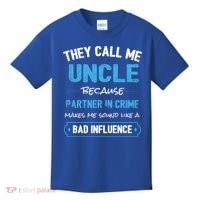Funny Uncle Gifgift Uncle Partner In Crime Gift Cool Gift Kids T-Shirt thumb 0