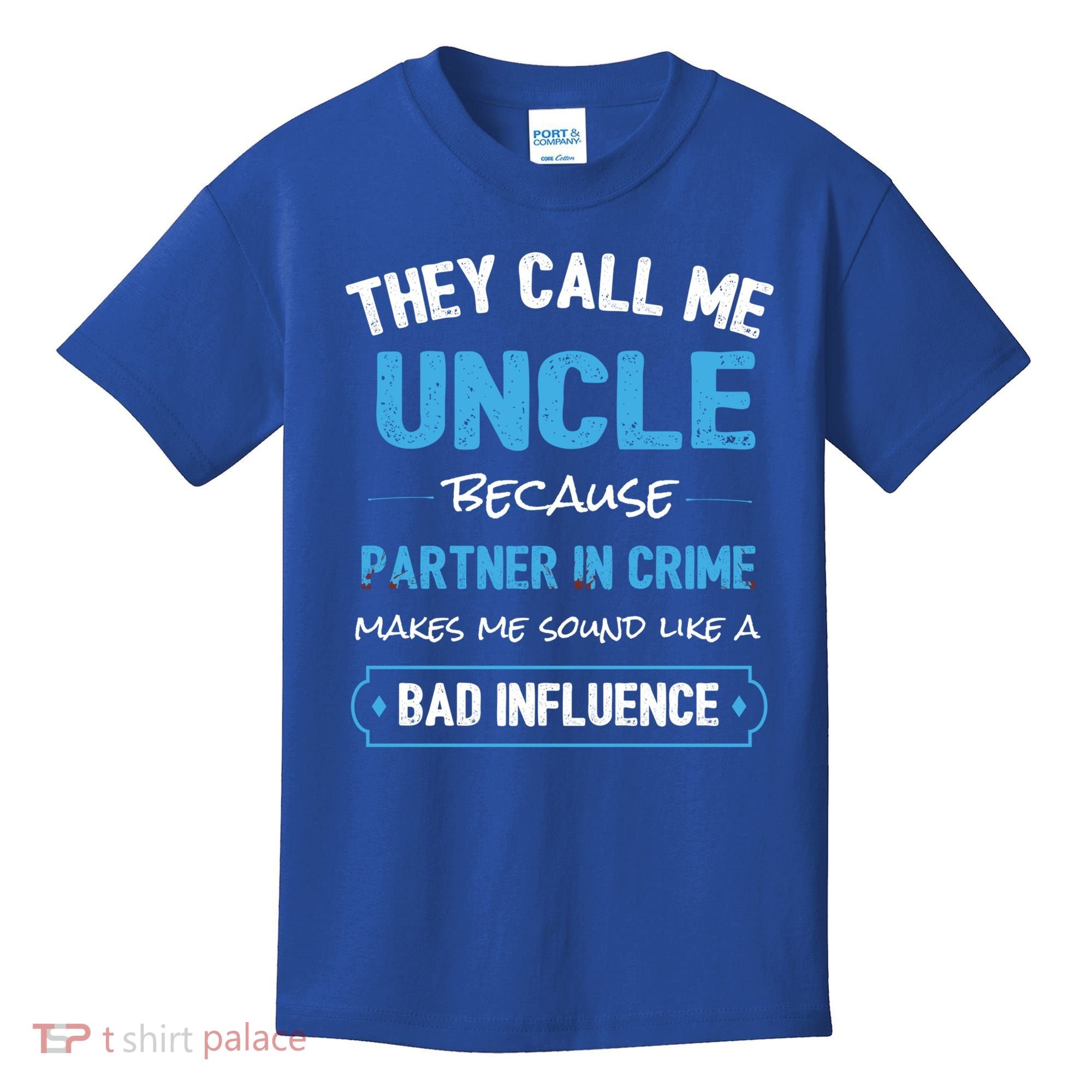 Funny Uncle Gifgift Uncle Partner In Crime Gift Cool Gift Kids T-Shirt