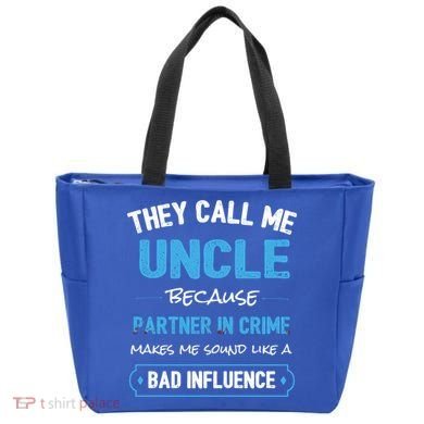 Funny Uncle Gifgift Uncle Partner In Crime Gift Cool Gift Tote Bag