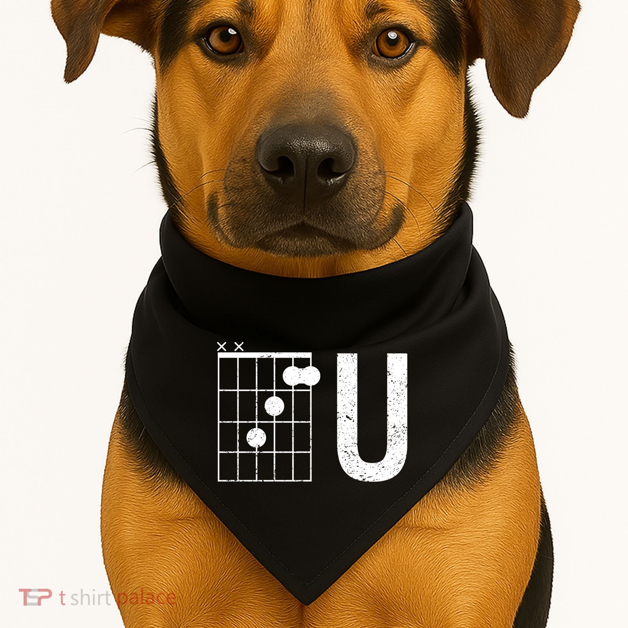 F U Guitar Chord Music USA-Made Doggie Bandana