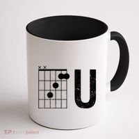 F U Guitar Chord Music Coffee Mug thumb 1