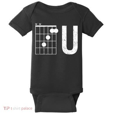 F U Guitar Chord Music Baby Bodysuit