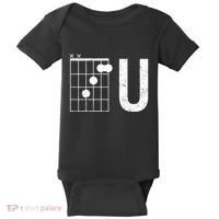 F U Guitar Chord Music Baby Bodysuit thumb 0