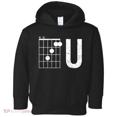 F U Guitar Chord Music Toddler Hoodie