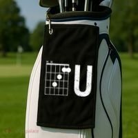 F U Guitar Chord Music Golf Towel thumb 2