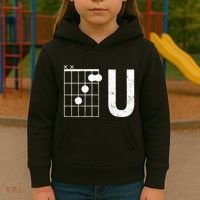 F U Guitar Chord Music Kids Hoodie thumb 3