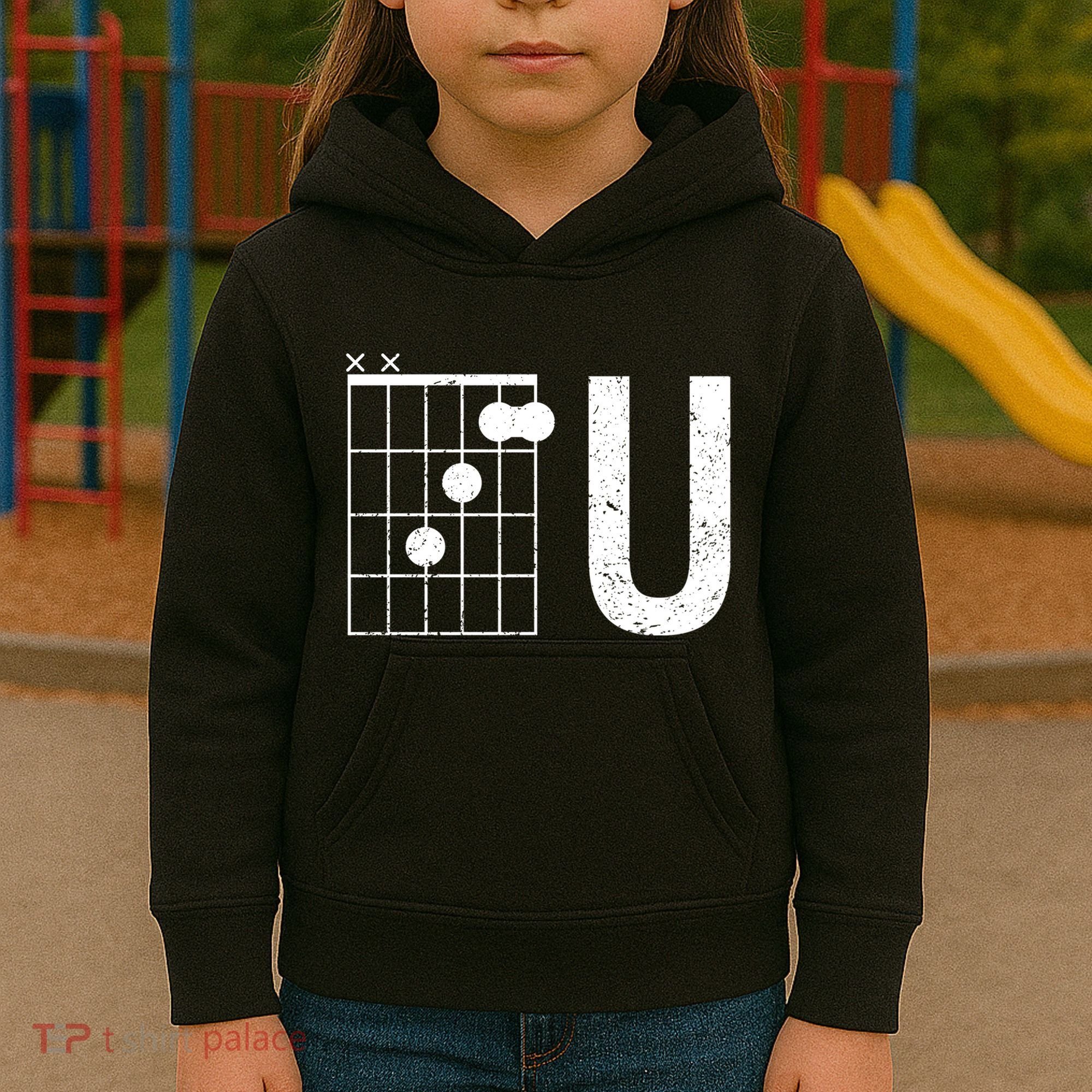 F U Guitar Chord Music Kids Hoodie
