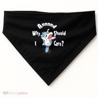 Funny Unicorn Gift And Why Should I Care? USA-Made Doggie Bandana thumb 0