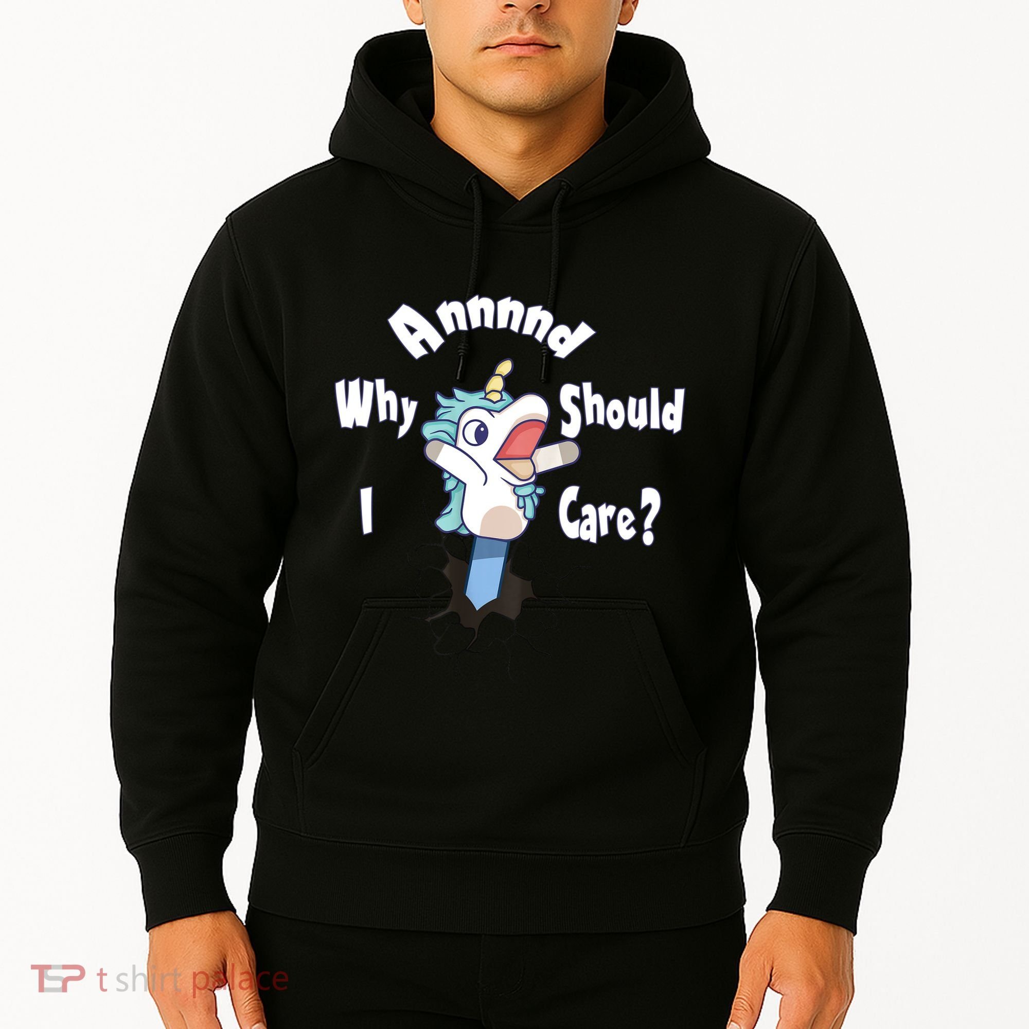Funny Unicorn Gift And Why Should I Care? Hoodie