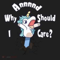 Funny Unicorn Gift And Why Should I Care? Beanie thumb 2