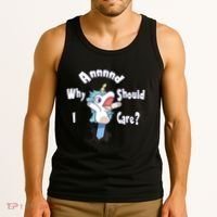 Funny Unicorn Gift And Why Should I Care? Tank Top thumb 3
