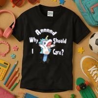 Funny Unicorn Gift And Why Should I Care? Kids T-Shirt thumb 3