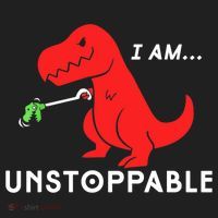 Funny Unstoppable Gift Funny TRex Dinosaur Gift Women's Sweatshirt thumb 2