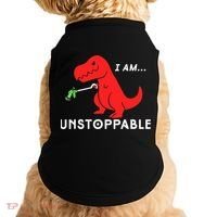 Funny Unstoppable Gift Funny TRex Dinosaur Gift Doggie Tank thumb 0