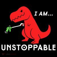 Funny Unstoppable Gift Funny TRex Dinosaur Gift Women's Hoodie thumb 2