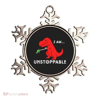 Funny Unstoppable Gift Funny TRex Dinosaur Gift Ornament