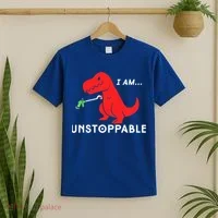 Funny Unstoppable Gift Funny TRex Dinosaur Gift T-Shirt thumb 2