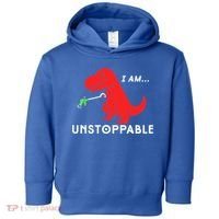Funny Unstoppable Gift Funny TRex Dinosaur Gift Toddler Hoodie thumb 0