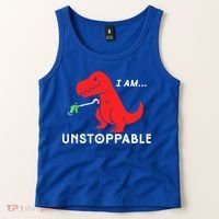Funny Unstoppable Gift Funny TRex Dinosaur Gift Tank Top thumb 2