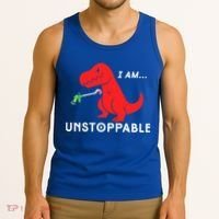 Funny Unstoppable Gift Funny TRex Dinosaur Gift Tank Top thumb 3