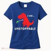 Funny Unstoppable Gift Funny TRex Dinosaur Gift Women's T-Shirt thumb 0