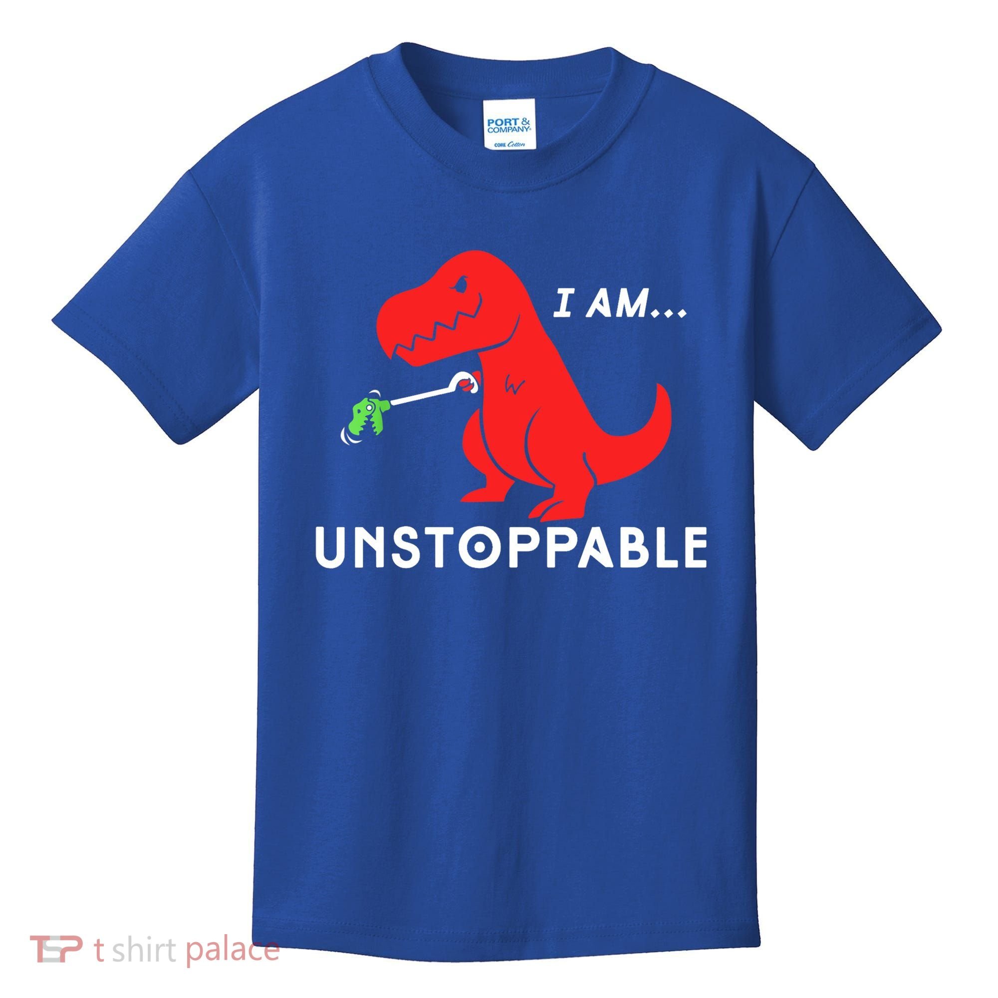 Funny Unstoppable Gift Funny TRex Dinosaur Gift Kids T-Shirt
