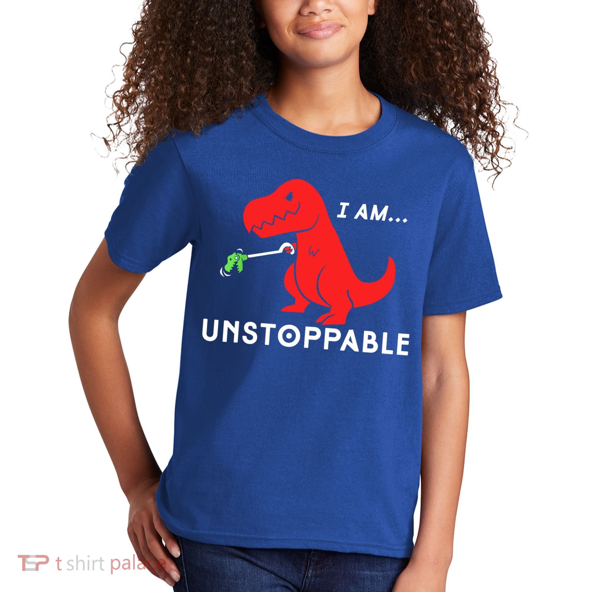 Funny Unstoppable Gift Funny TRex Dinosaur Gift Kids T-Shirt