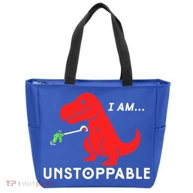 Funny Unstoppable Gift Funny TRex Dinosaur Gift Tote Bag