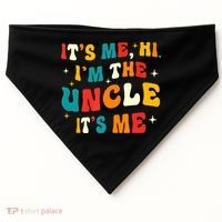 Funny Uncle Gifts Cool Uncle USA-Made Doggie Bandana thumb 0
