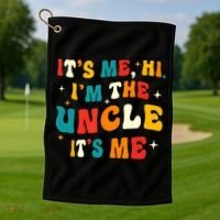 Funny Uncle Gifts Cool Uncle Golf Towel thumb 1