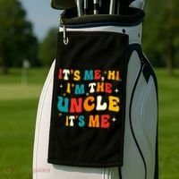 Funny Uncle Gifts Cool Uncle Golf Towel thumb 2