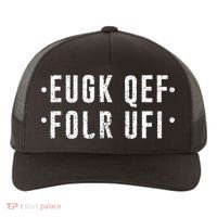 Fold Up Hidden Message Fuck Off Yupoong Adult 5-Panel Trucker Hat thumb 0