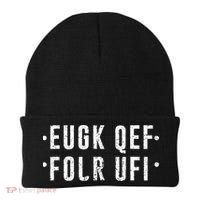 Fold Up Hidden Message Fuck Off Beanie thumb 0