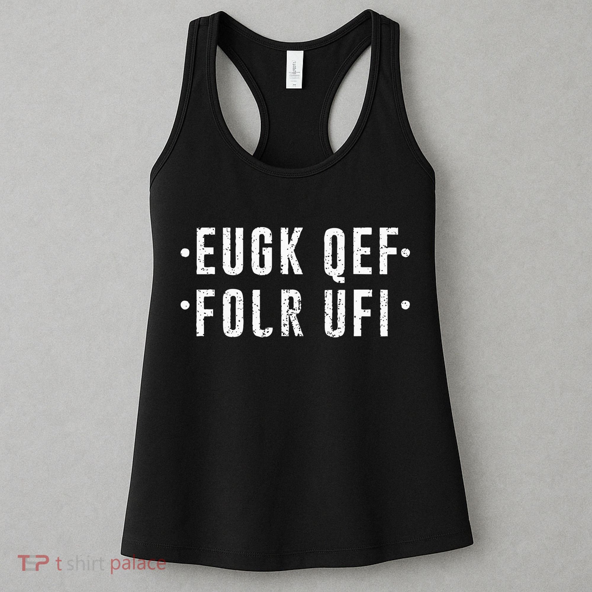 Fold Up Hidden Message Fuck Off Women's Tank Top