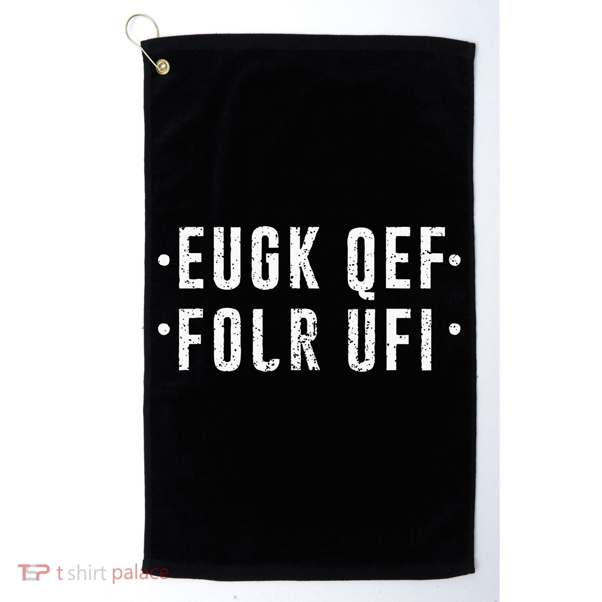 Fold Up Hidden Message Fuck Off Golf Towel
