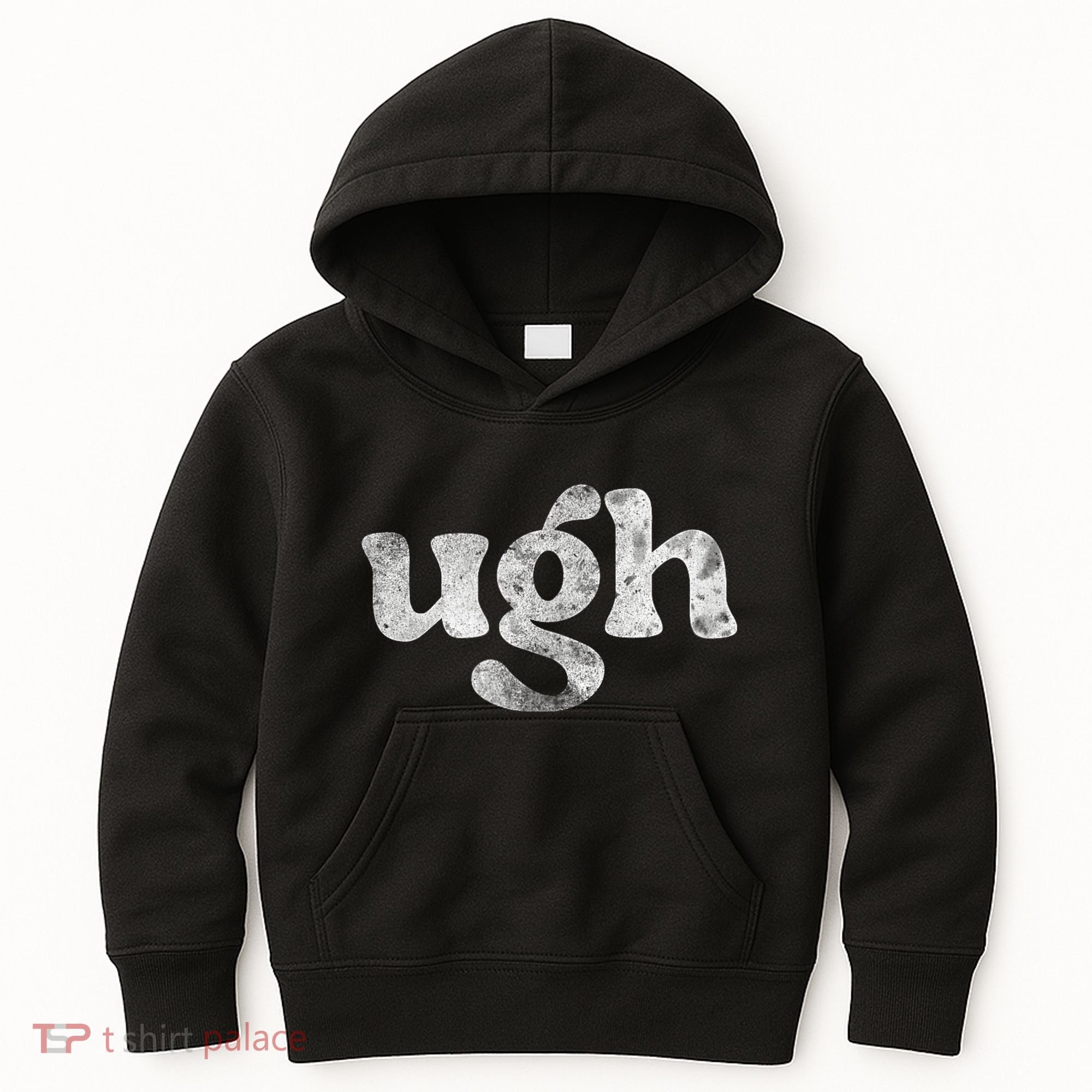 Funny Ugh Humorous Disgusted Women Sarcastic Humor Kids Hoodie