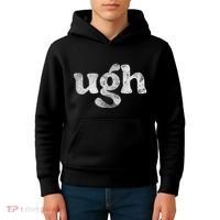 Funny Ugh Humorous Disgusted Women Sarcastic Humor Kids Hoodie thumb 4