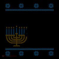 Funny Ugly Hanukkah Lets Get Lit Menorah Coffee Mug thumb 5