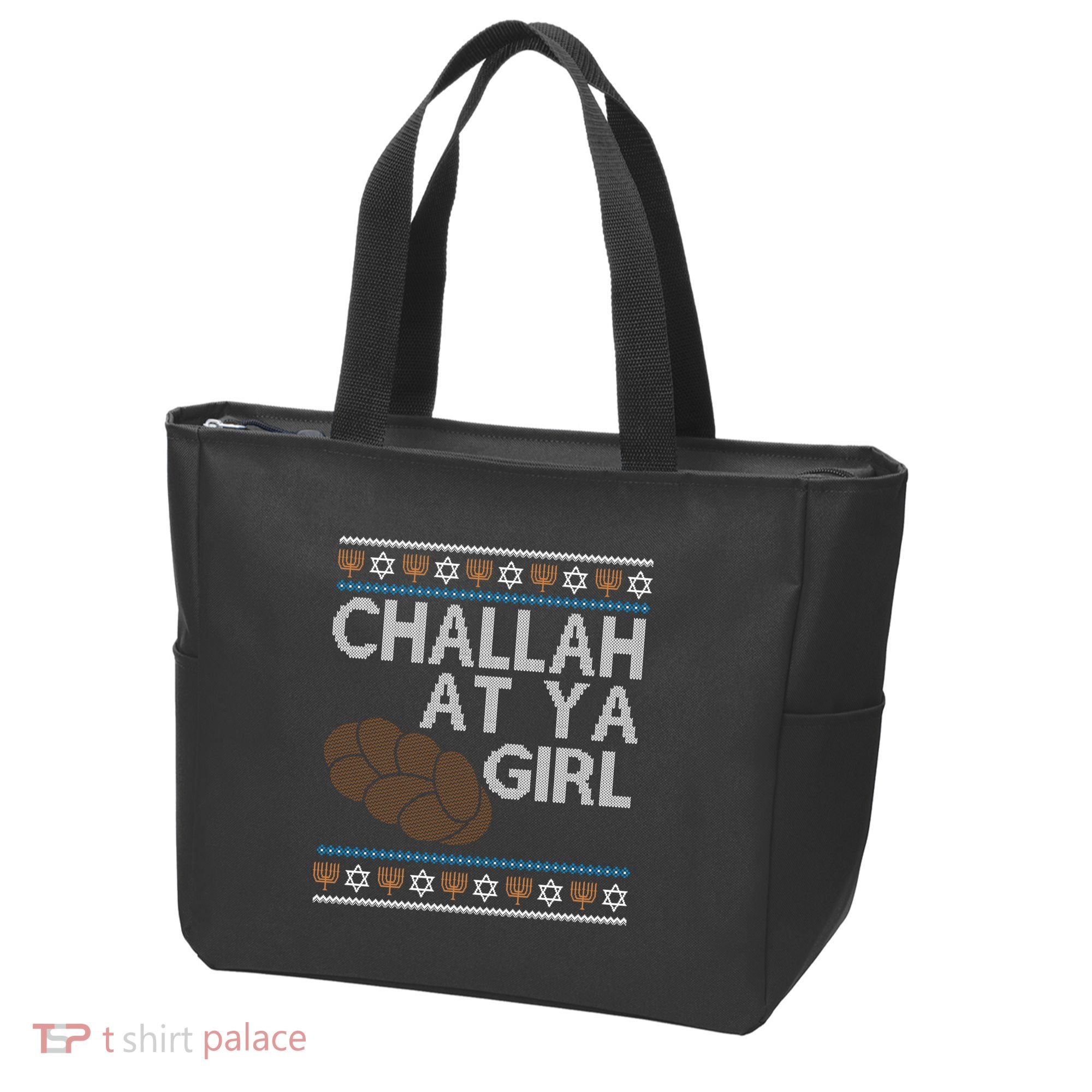 Funny Ugly Hanukkah Challah At Ya Girl Tote Bag