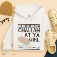 Funny Ugly Hanukkah Challah At Ya Girl Hoodie thumb 4